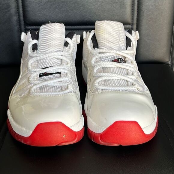 Air Jordan 11 Retro Low Men\'s Shoes Color White/Varsity Red Size 10 Authenticate main image 10